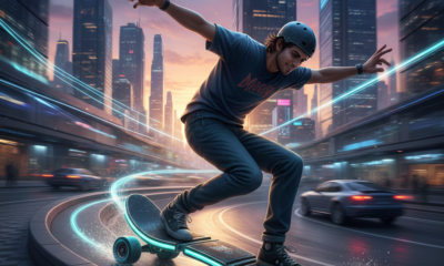 Skateboard variant where you wiggle and twist around