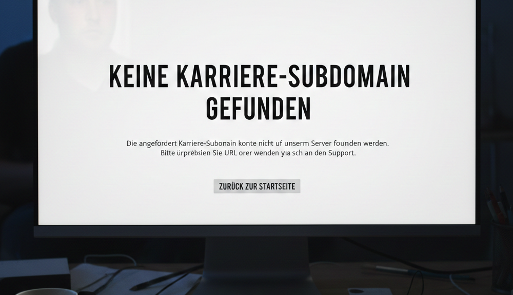 Keine karriere-subdomain gefunden