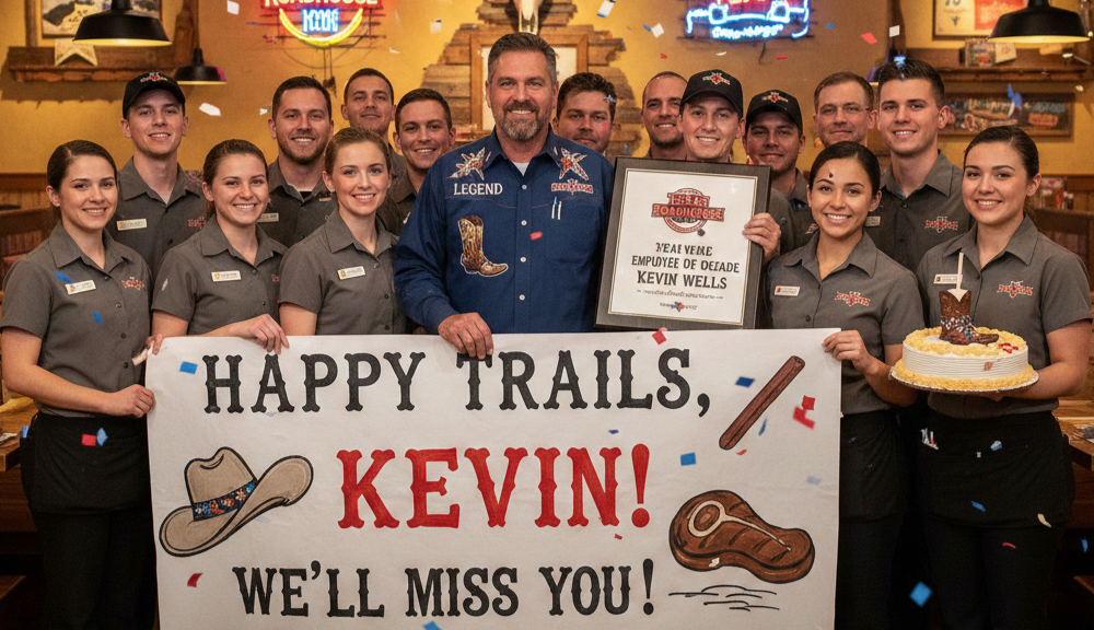 Texas roadhouse employee kevin wells farewell