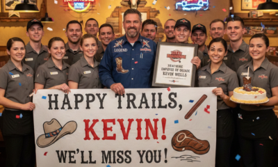 Texas roadhouse employee kevin wells farewell