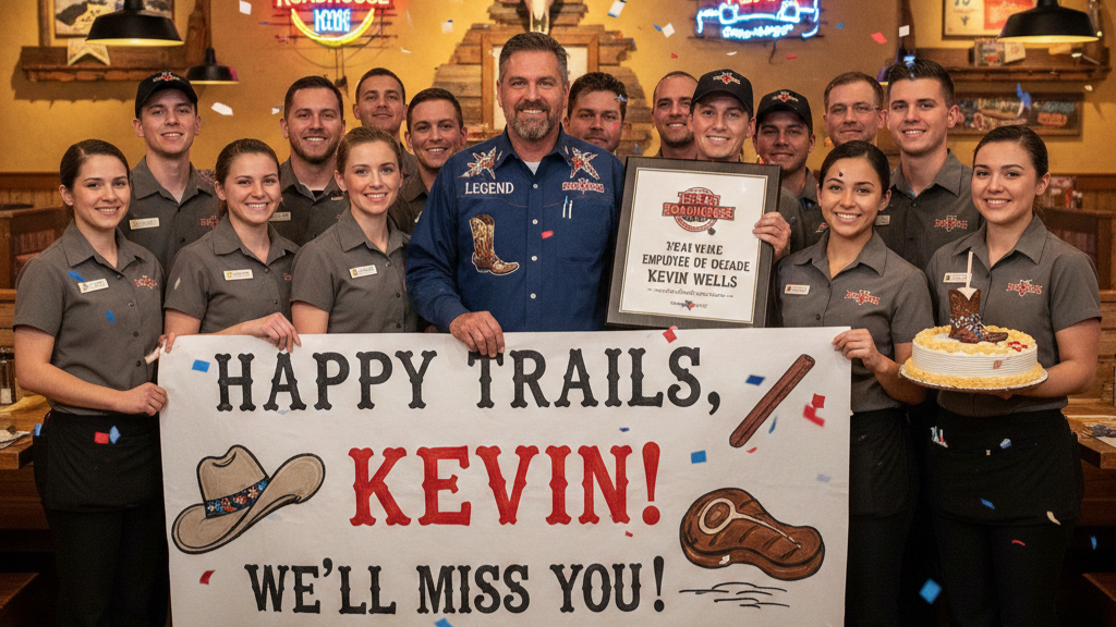Texas roadhouse employee kevin wells farewell