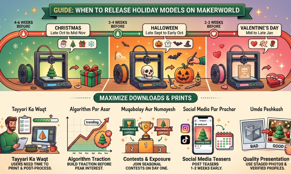 How soon to release holiday themed models on makerworls