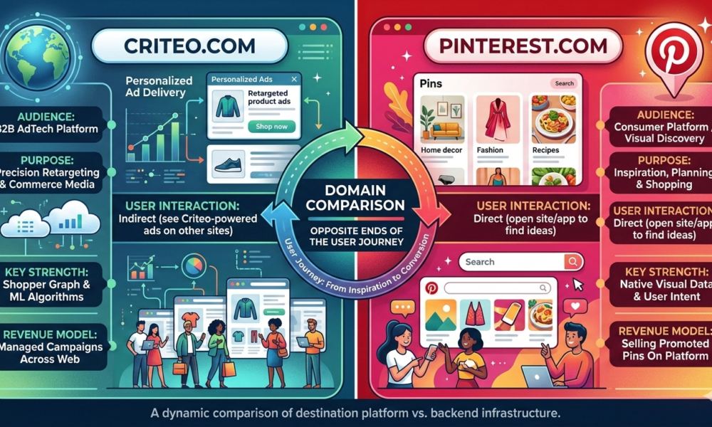 Criteo.com pinterest.com domain comparison