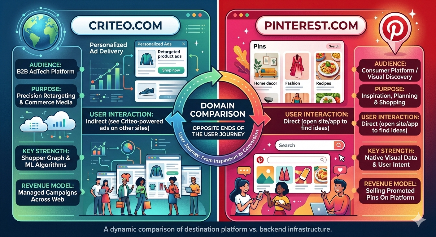 Criteo.com pinterest.com domain comparison