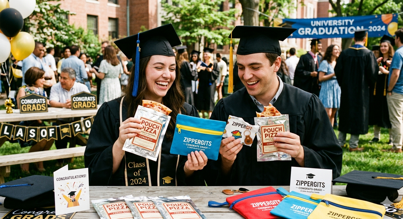 Graduations pouch pizza purchase game zippergitsfh