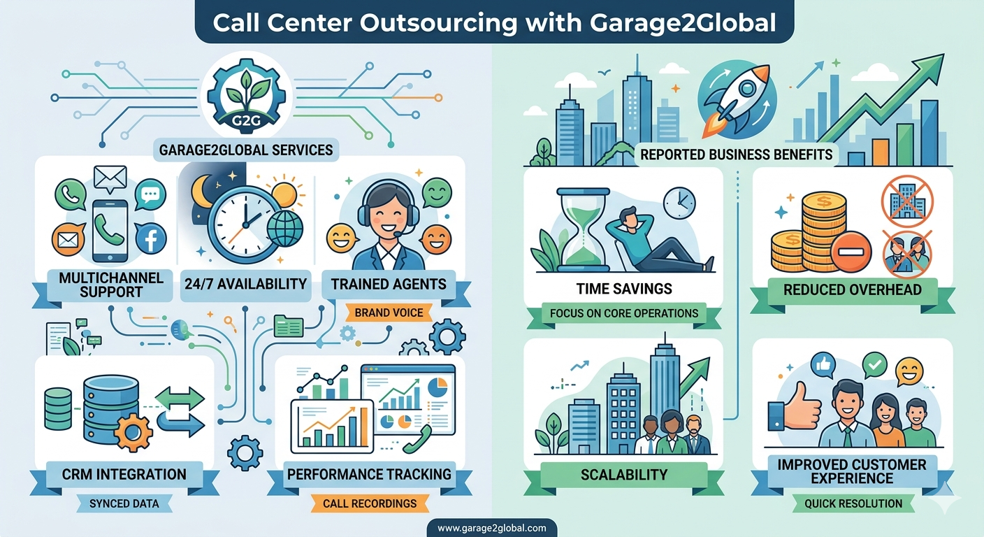 Call center outsourcing with garage2global