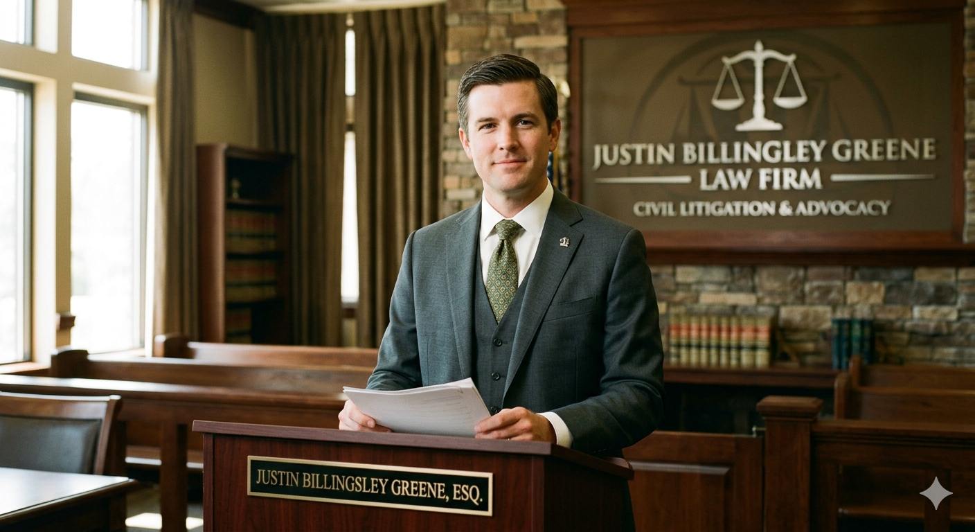 Justin billingsley greene law