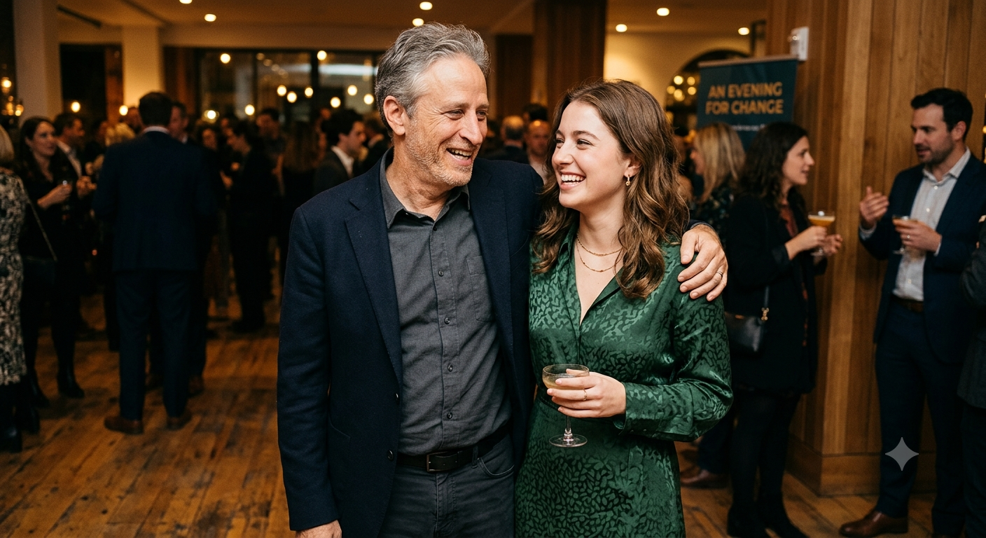 Maggie Rose Stewart and Jon Stewart