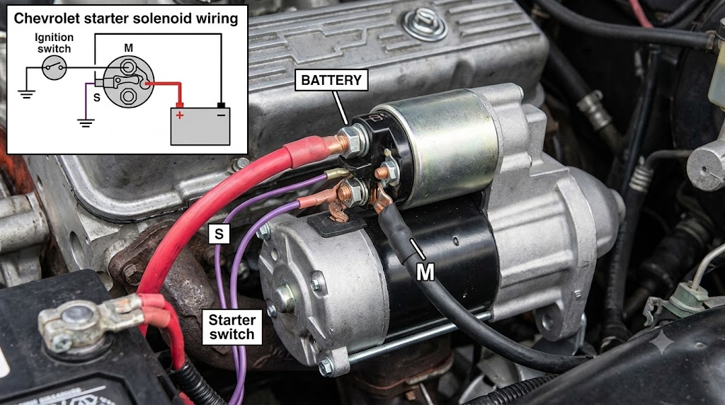 Chevrolet starter solenoid wiring