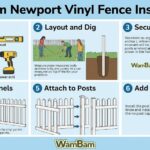 Wambam newport vinyl fence installation instructions